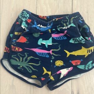 Hanna Andersson Kids Shorts - Navy with Colorful Sea Creatures